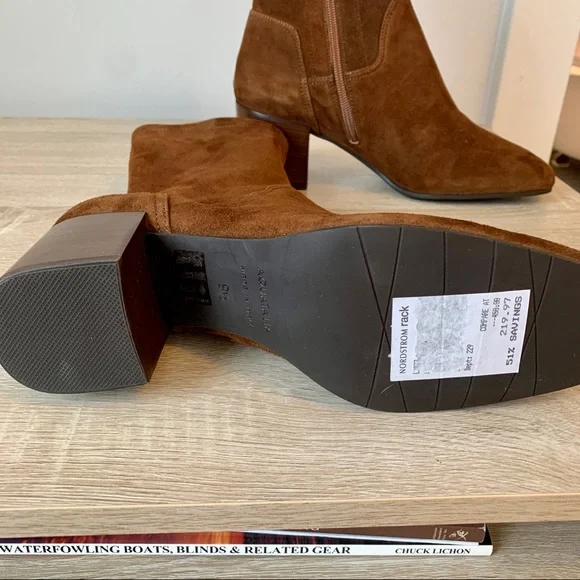 Aquatalia Brown Suede Ankle Boots - Picture 5 of 11